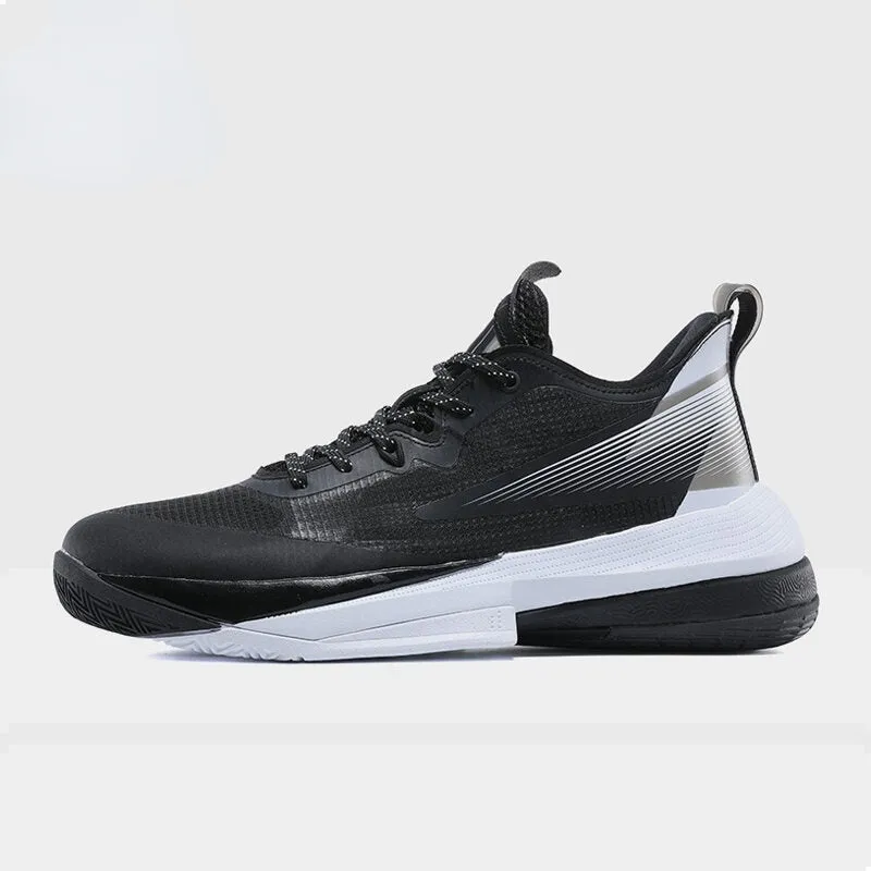 PEAK  LIGHTNING Basketball Shoes Men Sneakers TAICHI series Black EasyToClean Impact Diffusing Heel
