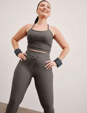 Stretch Fit Comfort Spacedye Slim Racerback Cropped Tank
