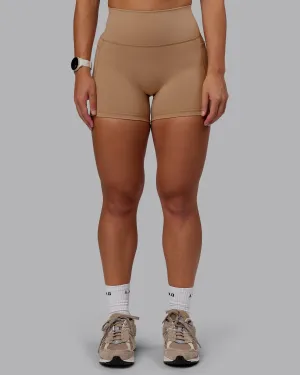 Slimming Effect All Purpose Fusion Ultra High-Rise 4" Short Pockets - Warm Smoke
