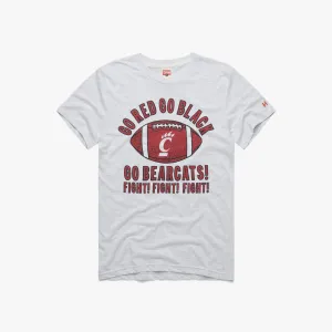 Go Red Go Black Go Bearcats Versatile Style Trend Biodegradable Textile