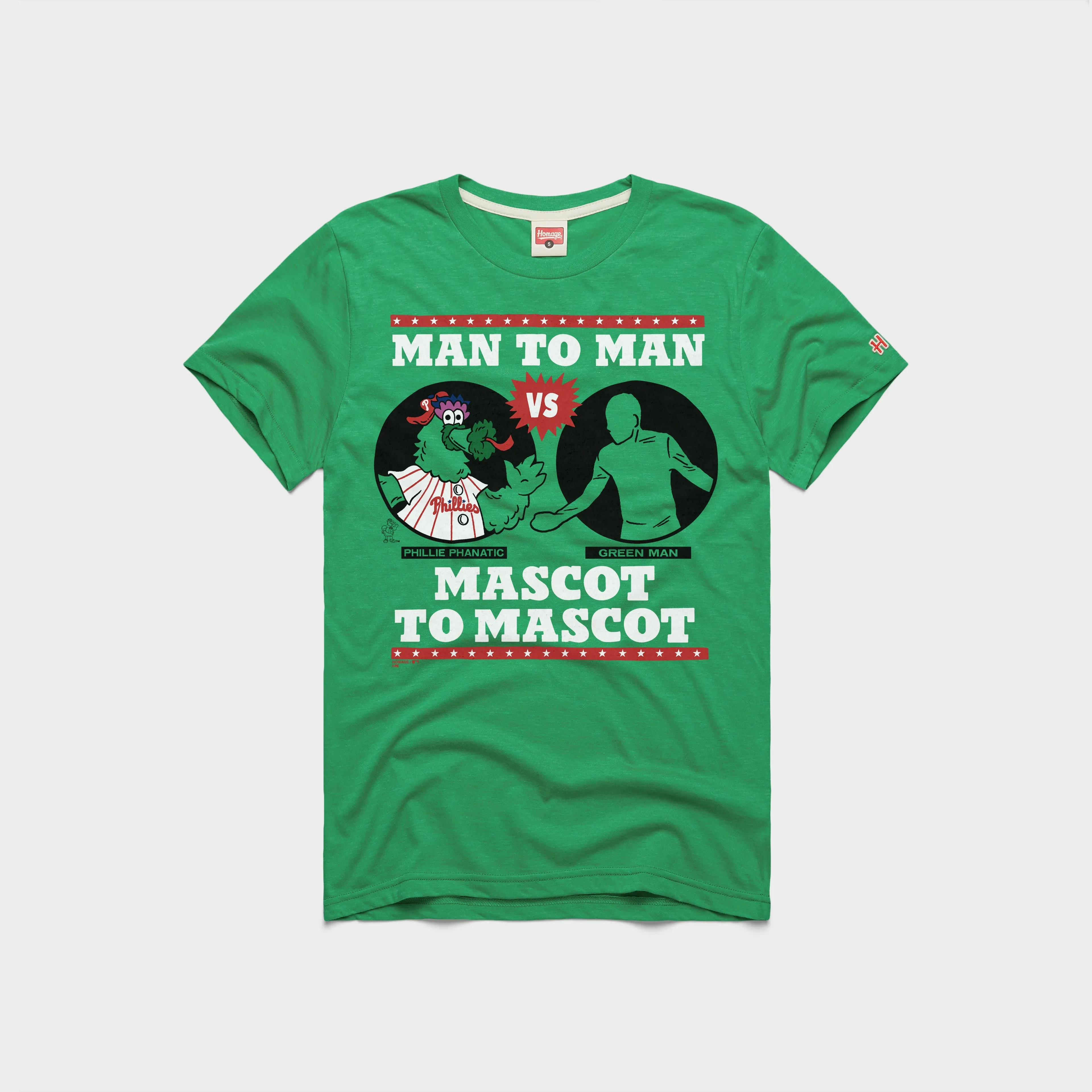 Summer Fashion All-Day Wear It's Always Sunny in Philadelphia x Phillies Phillie Phanatic vs Green Man