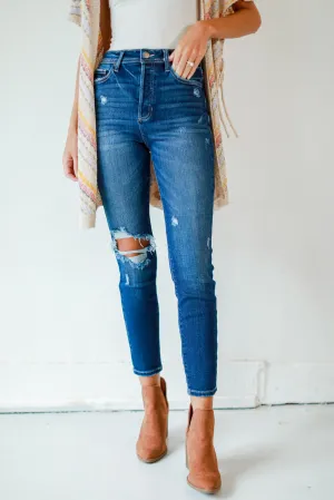 Stretch Fabric Leah Distressed Skinny Jeans