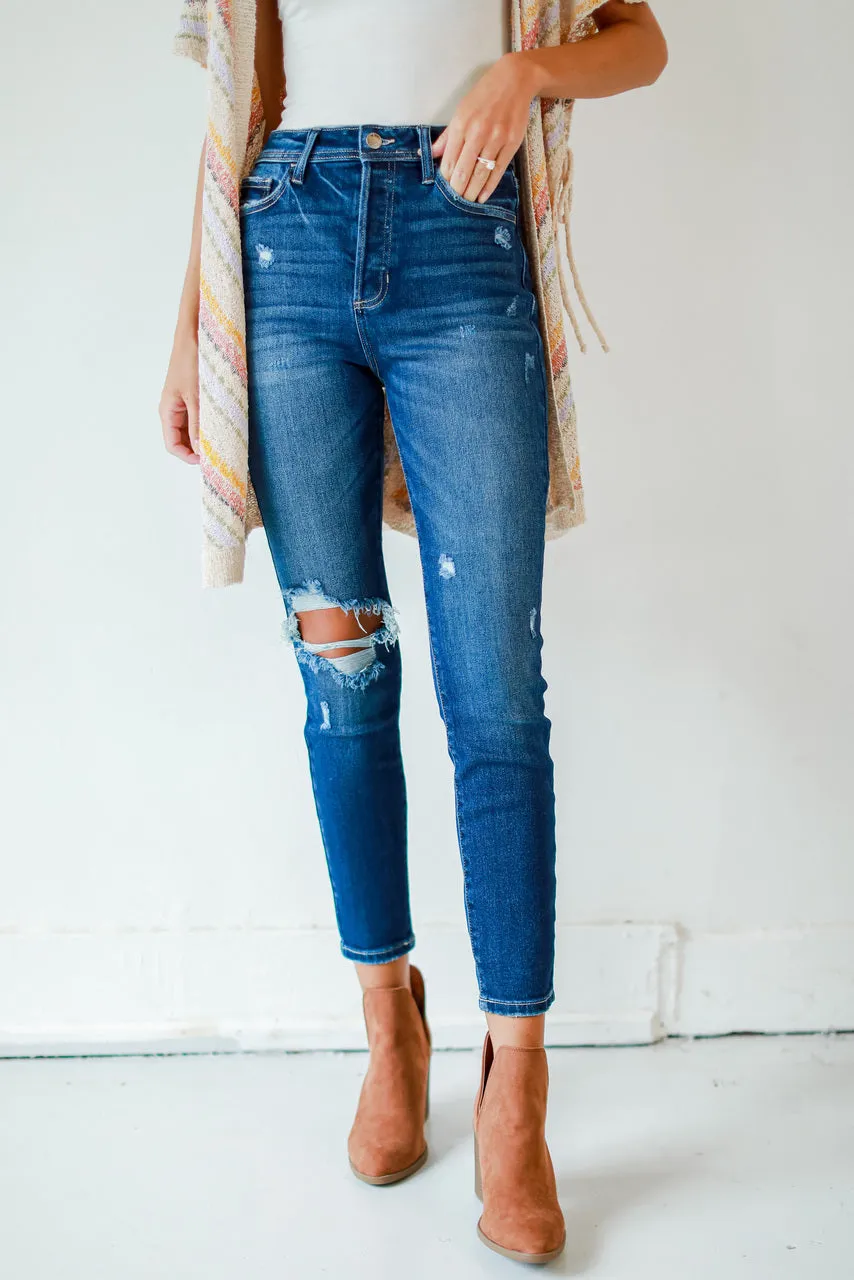 Seasonless wear Family Style Slim Leah Distressed Skinny Jeans