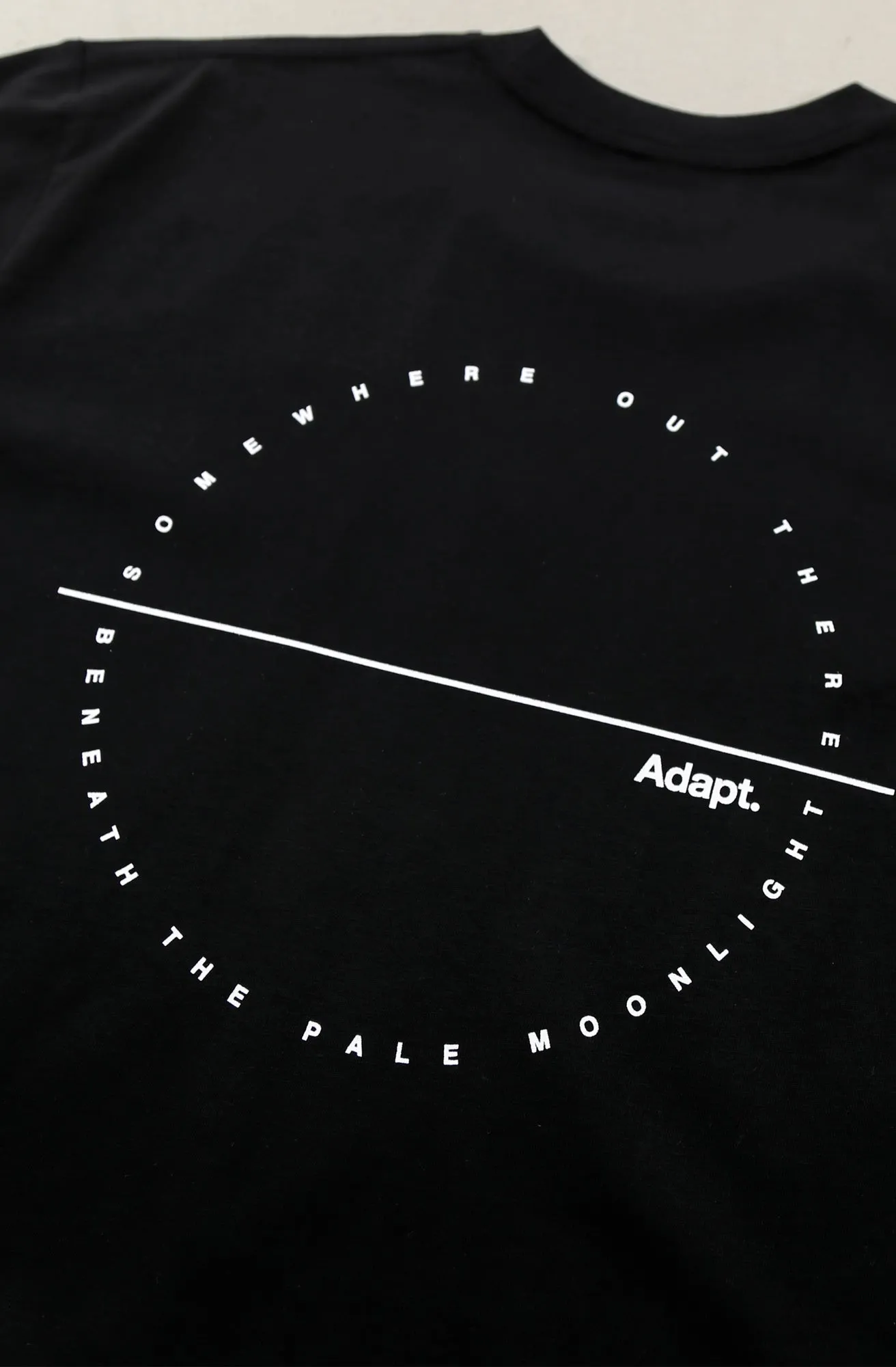 DoubleStitched Seams School Uniform Pale Moonlight (Men's Black A1 Tee)