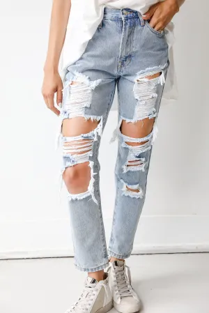 Always Stylish Laidback Style FINAL SALE - Only The Best Distressed Mom Jeans