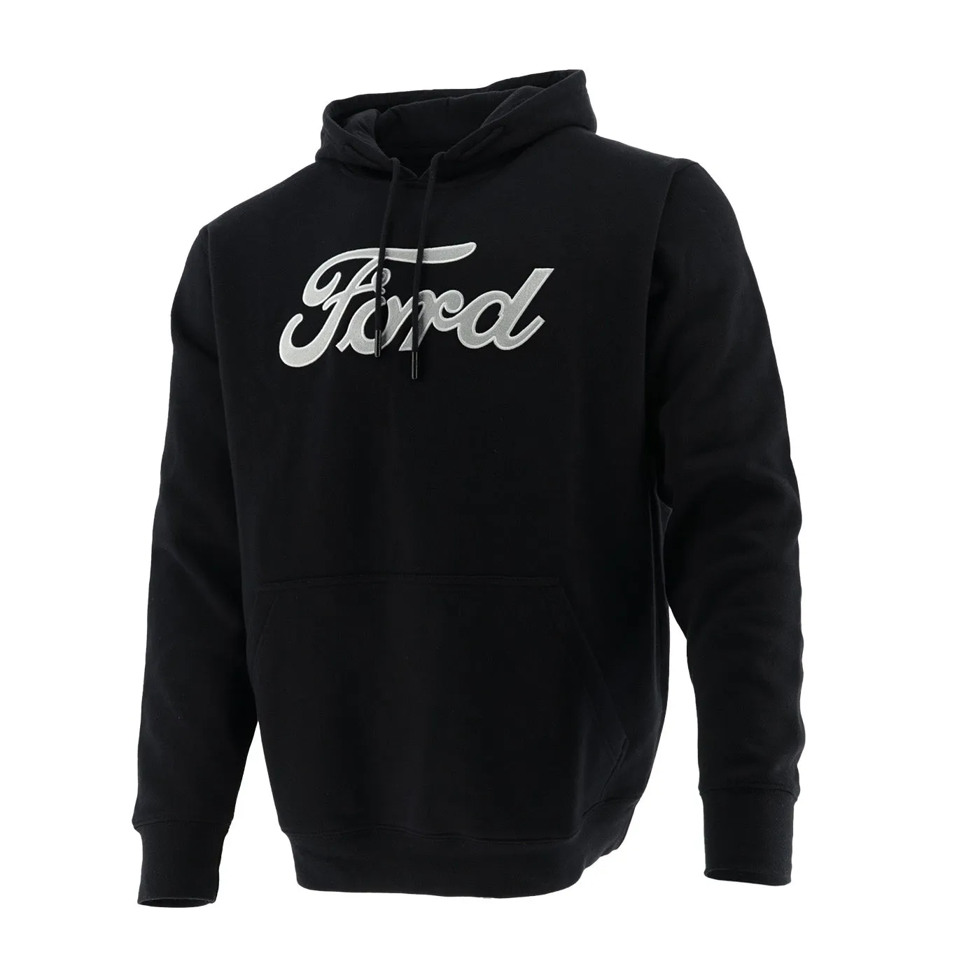 Ford Embroidered Script Hooded Pullover Sweatshirt Cold Weather Wear