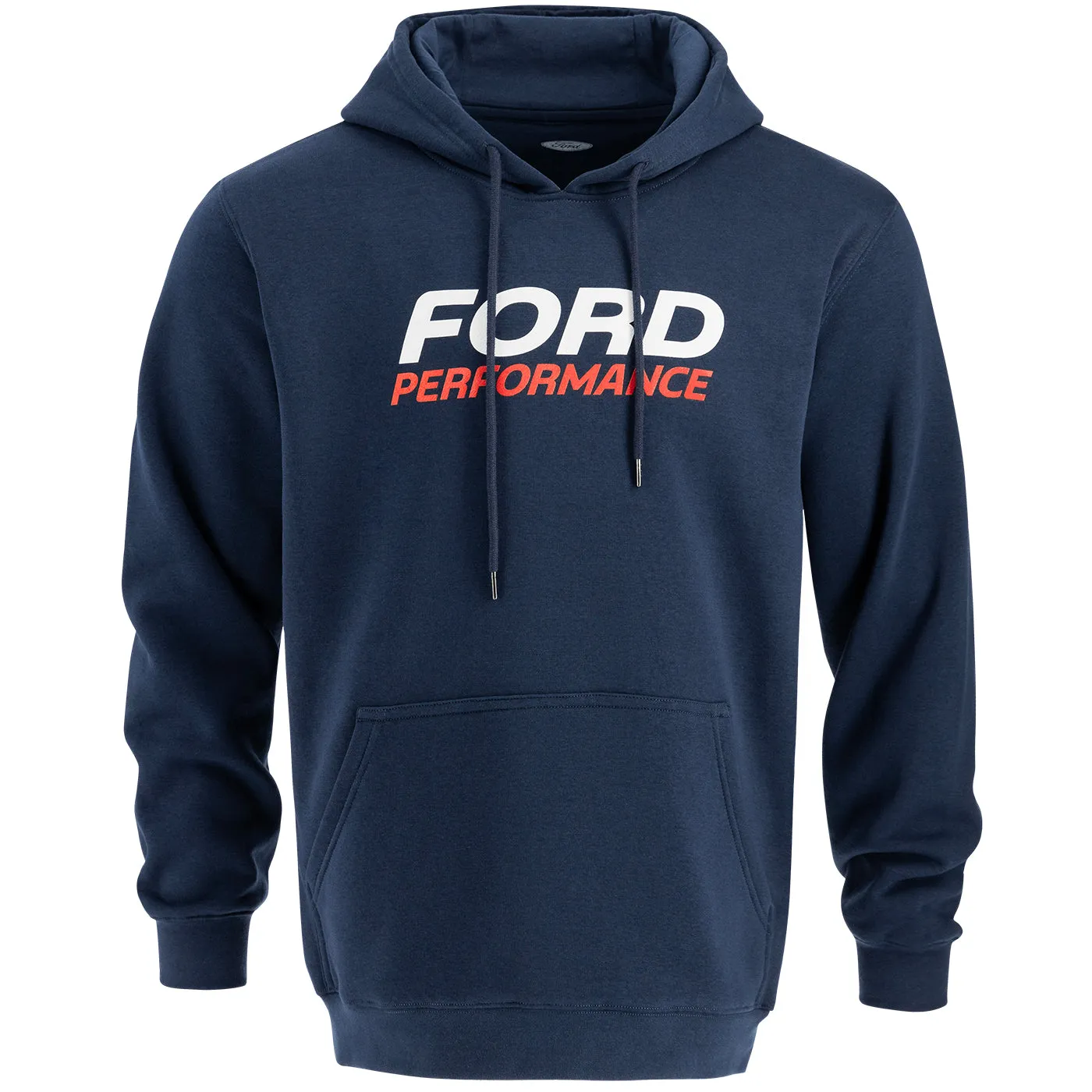Ford Performance Navy Blue Mens Pullover Fleece Hoodie Core Relaxed