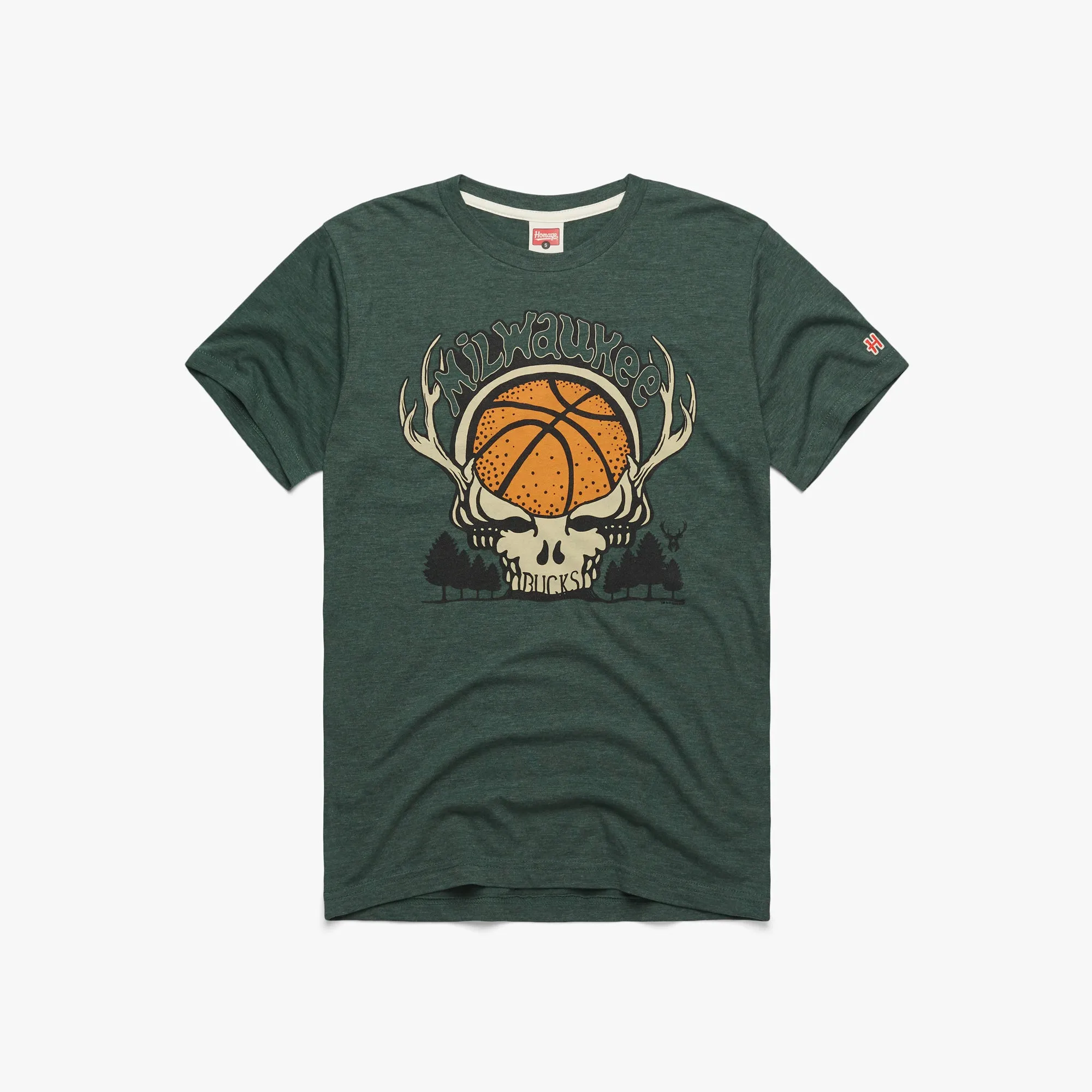 NBA x Grateful Dead x Bucks Skull Casual Flex