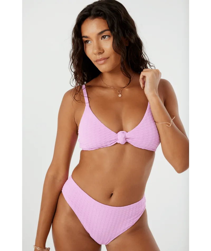Roxy Haliewa Hipster Full Bottom-Lilac Tumble Resistant Trim Outdoor Swimwear