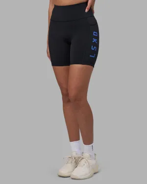 Rep Ultra High-Rise 6" Short Pockets - Black-Power Cobalt Quick Wear