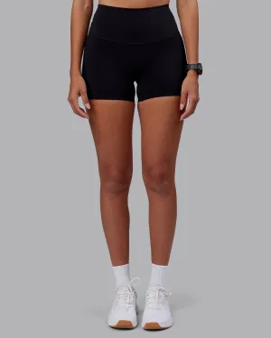 Elixir High-Rise 4" Short - Black Breezy Stretch