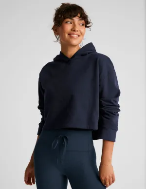 LuxeFleece Happiness Cropped Hoodie Urban Fit