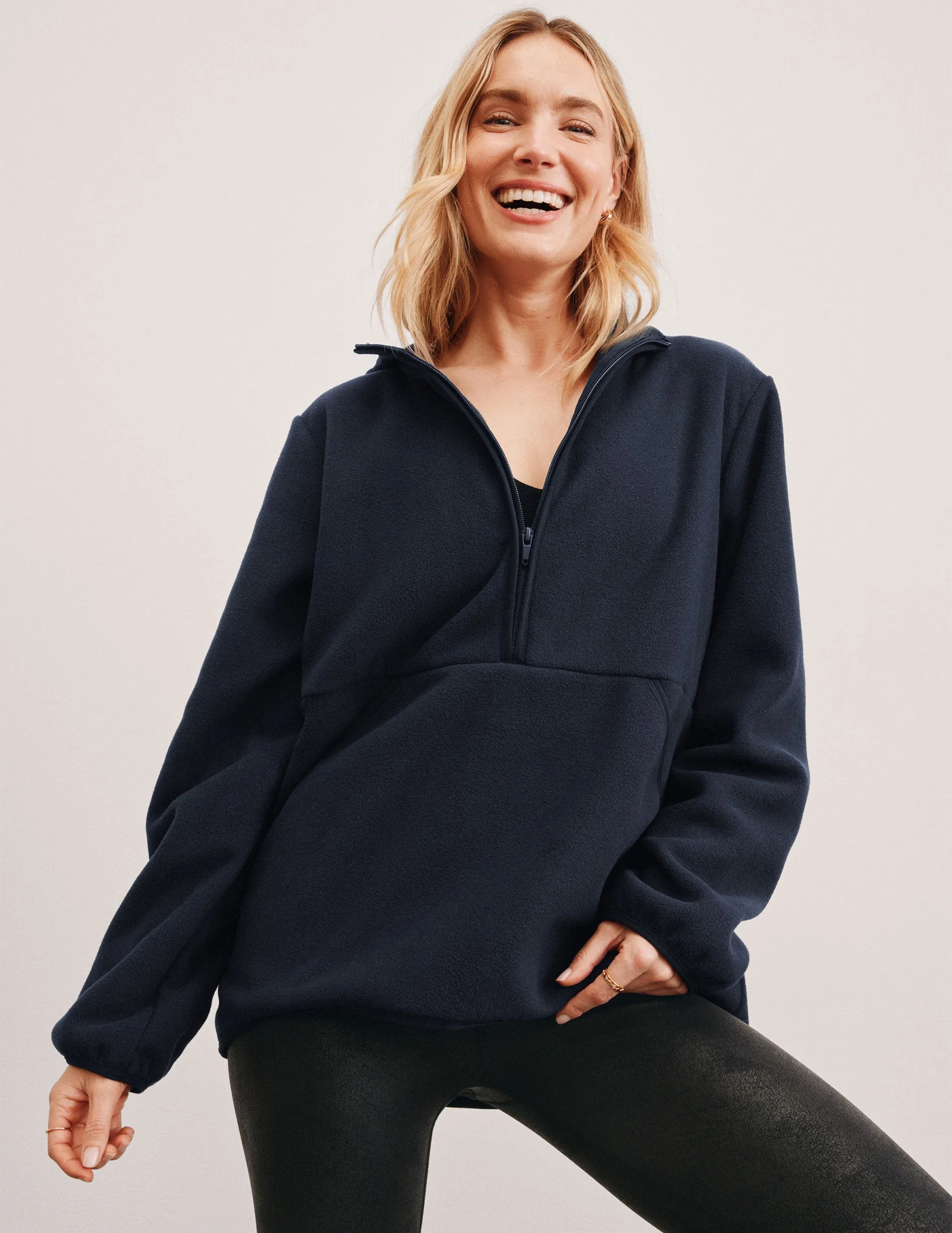 Effortless Hoodie Minimal Fit Explorer Half Zip Pullover