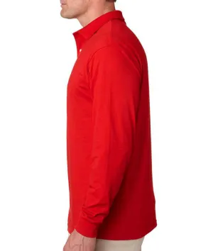 437L - Jerzees Adult SpotShield? Long-Sleeve Jersey Polo Shirt Essential Style
