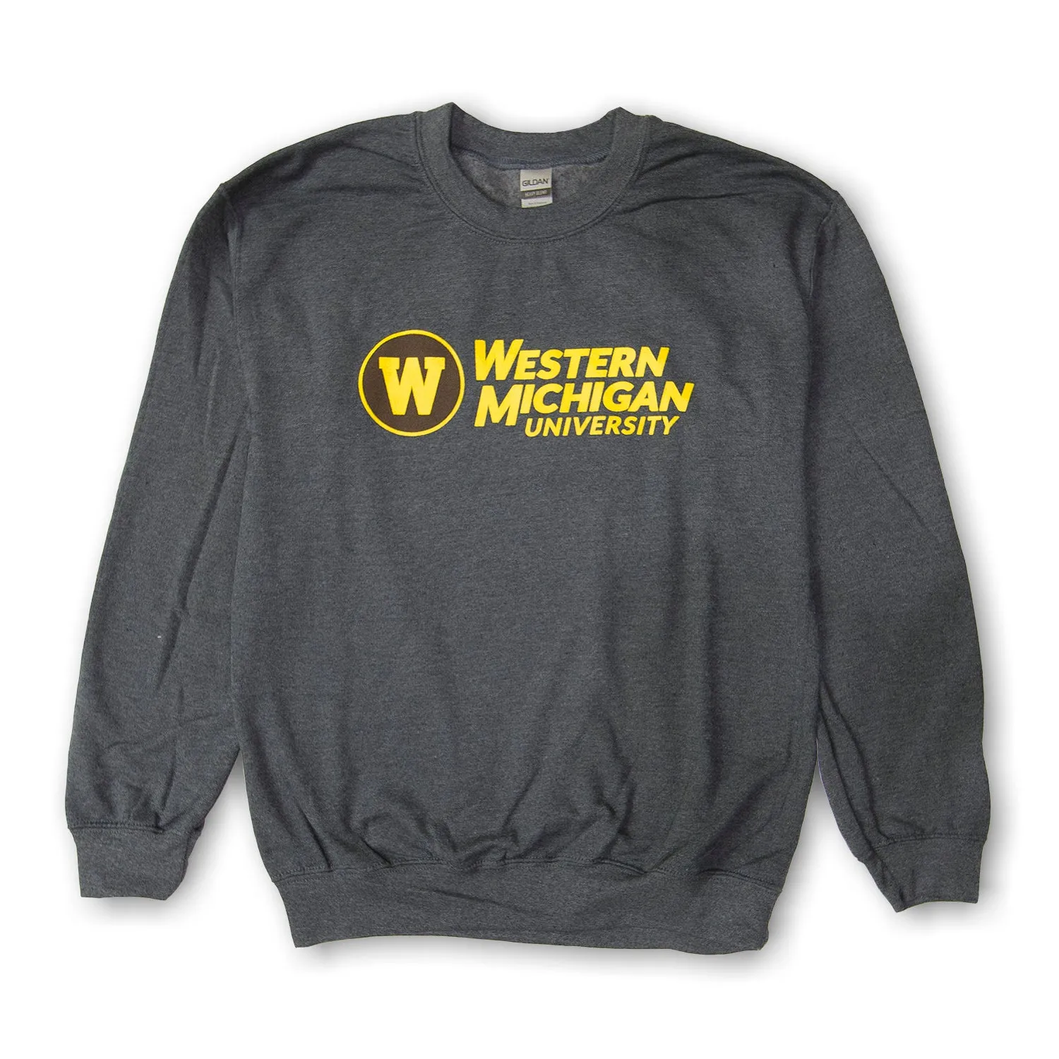 Western Michigan Official Crewneck Anti Odor button detail