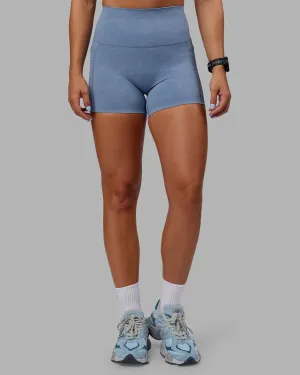 Abs Elixir Ultra High-Rise 4" Short Pockets - Infinity Mirage Compact Storage Pocket Retro Style