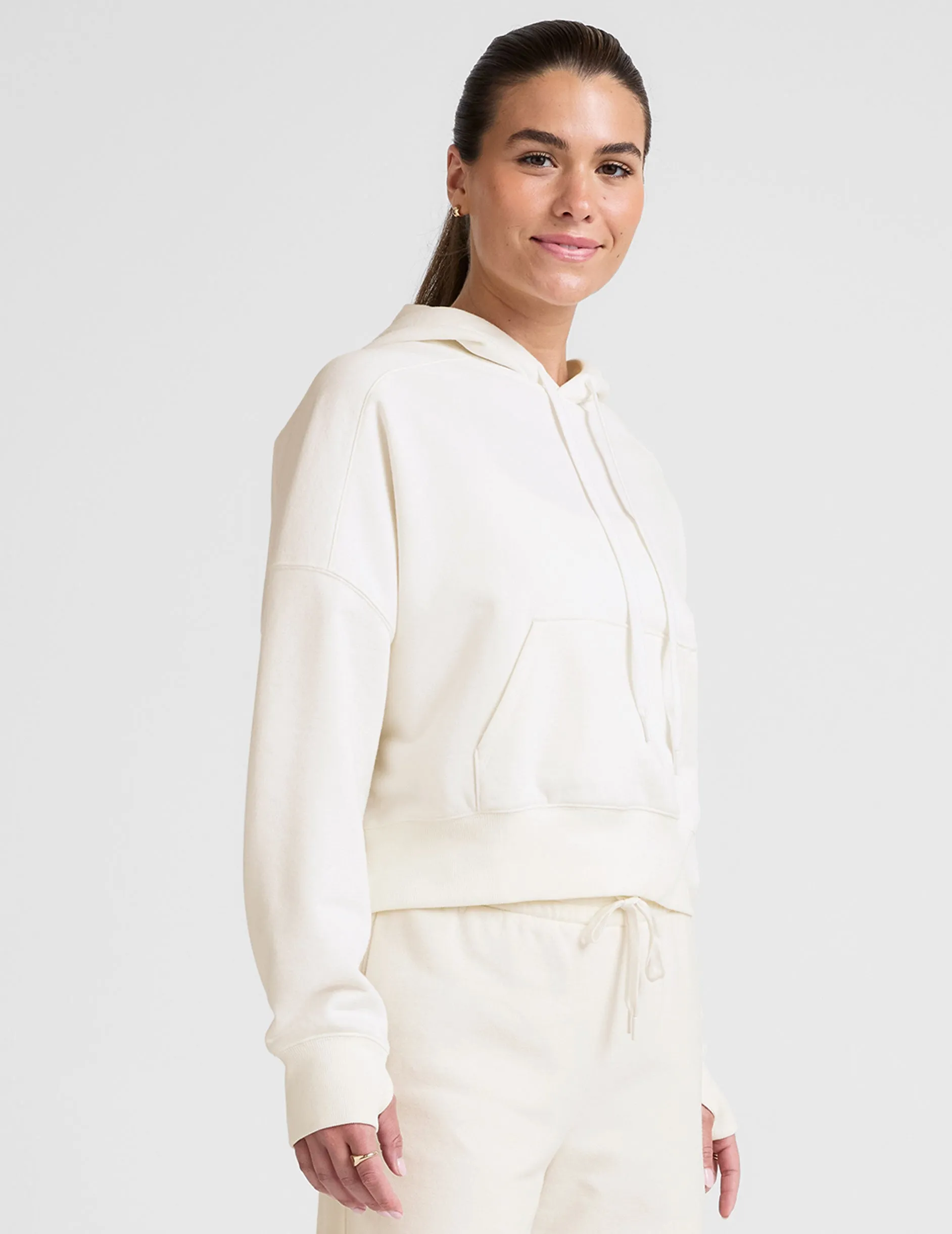 Layer Sporty buckle accents LuxeFleece Hoodie