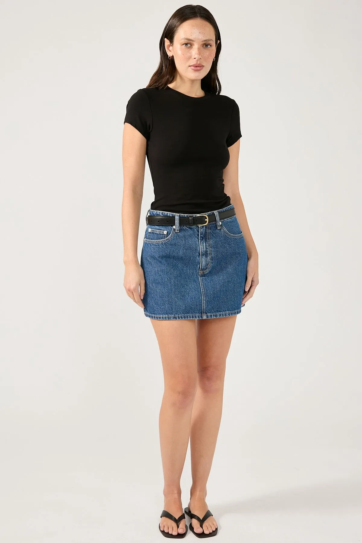 Lee Relaxed Mini Skirt Blue Dreamer Laidback Feel Figure Flattering