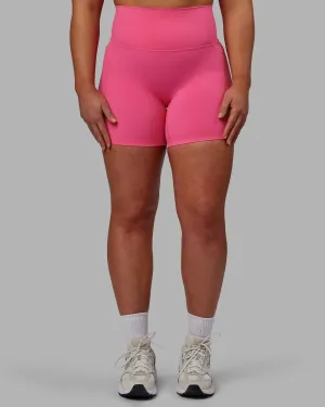 High Durability Weave Breeze Stretch Elixir Ultra High-Rise 6" Short Pockets - Carmine Rose