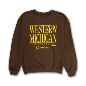 Polka Dot Western Michigan Grandma Crew