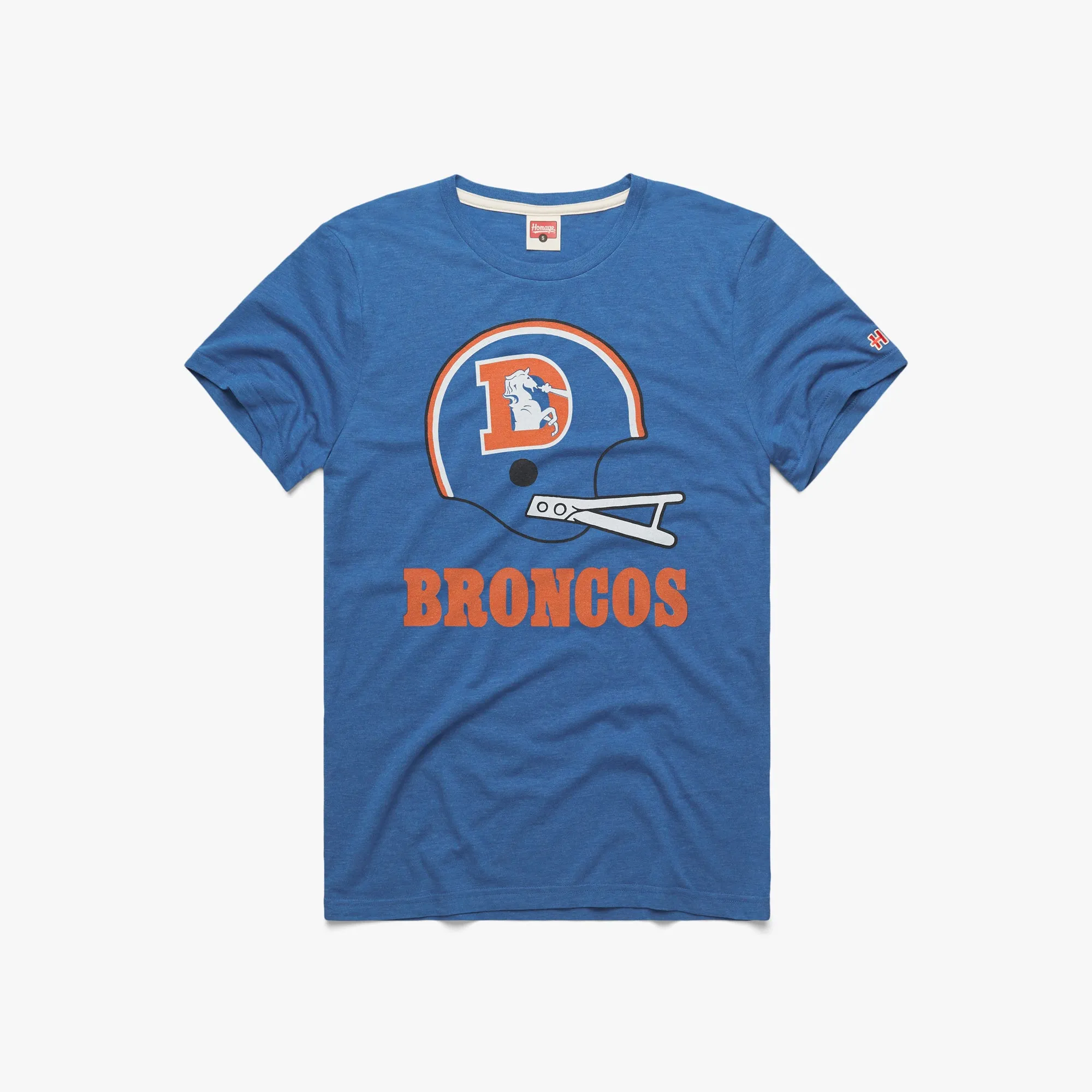 Denver Broncos Big Helmet Flatlock stitching