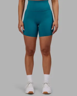 Quick Motion Snag Free Material Elixir Ultra High-Rise 6" Short - Blue Coral