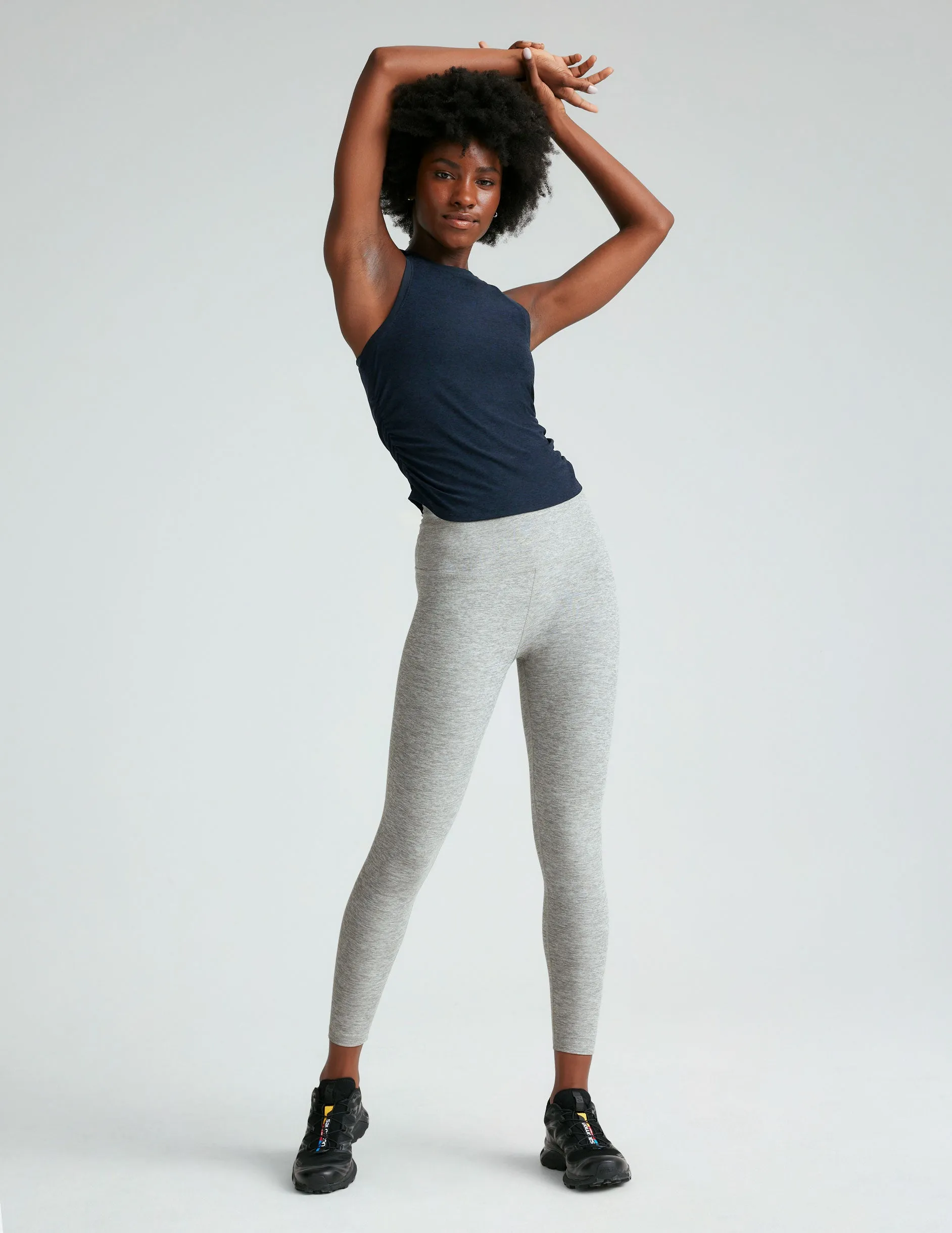 Featherweight Your Fit Shirred Tank Spandex fabric