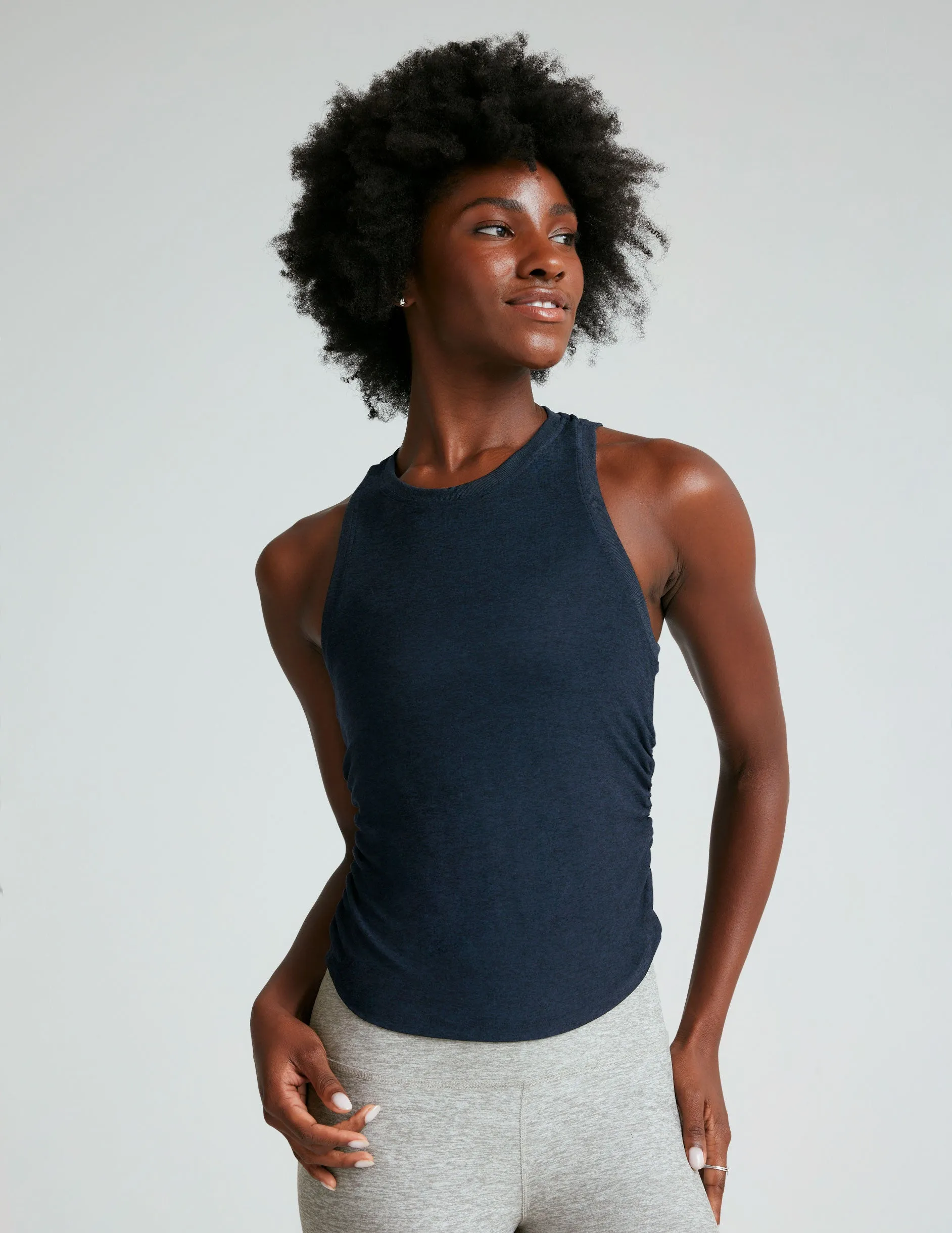Featherweight Your Fit Shirred Tank Plus Size