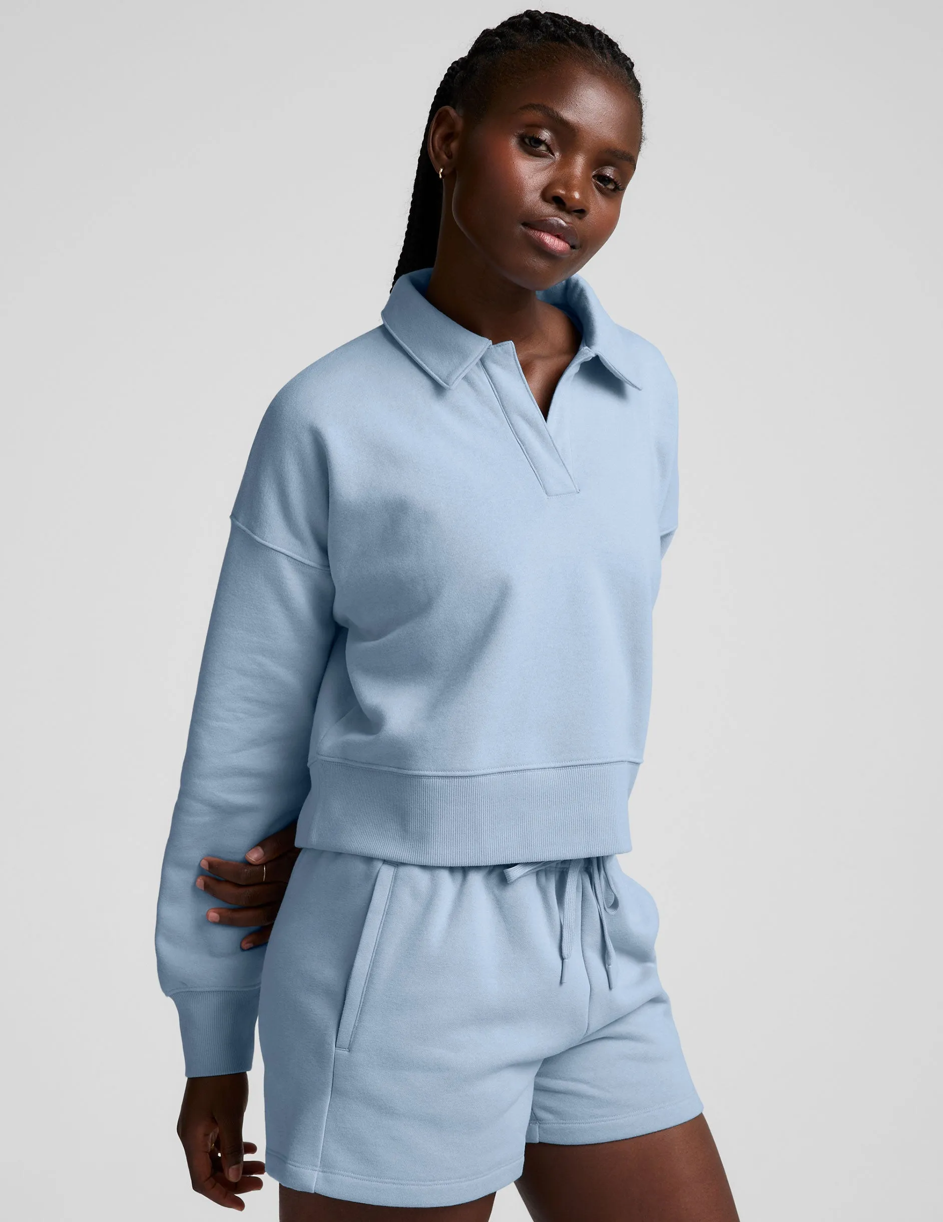 LuxeFleece Collared Sweatshirt Classic Bold
