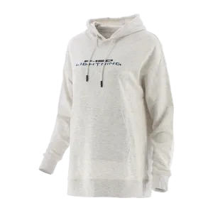 Polyester Material product recommendation Ford F-150 Lightning Womens Heather Gray Fleece Hoodie
