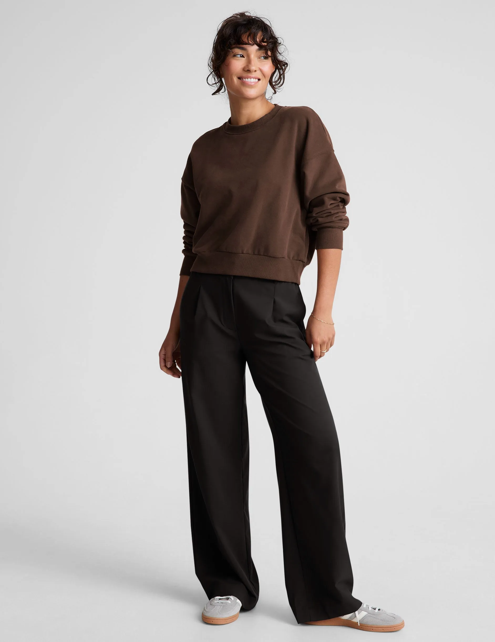 Water Resistant LuxeFleece Crewneck Sweatshirt