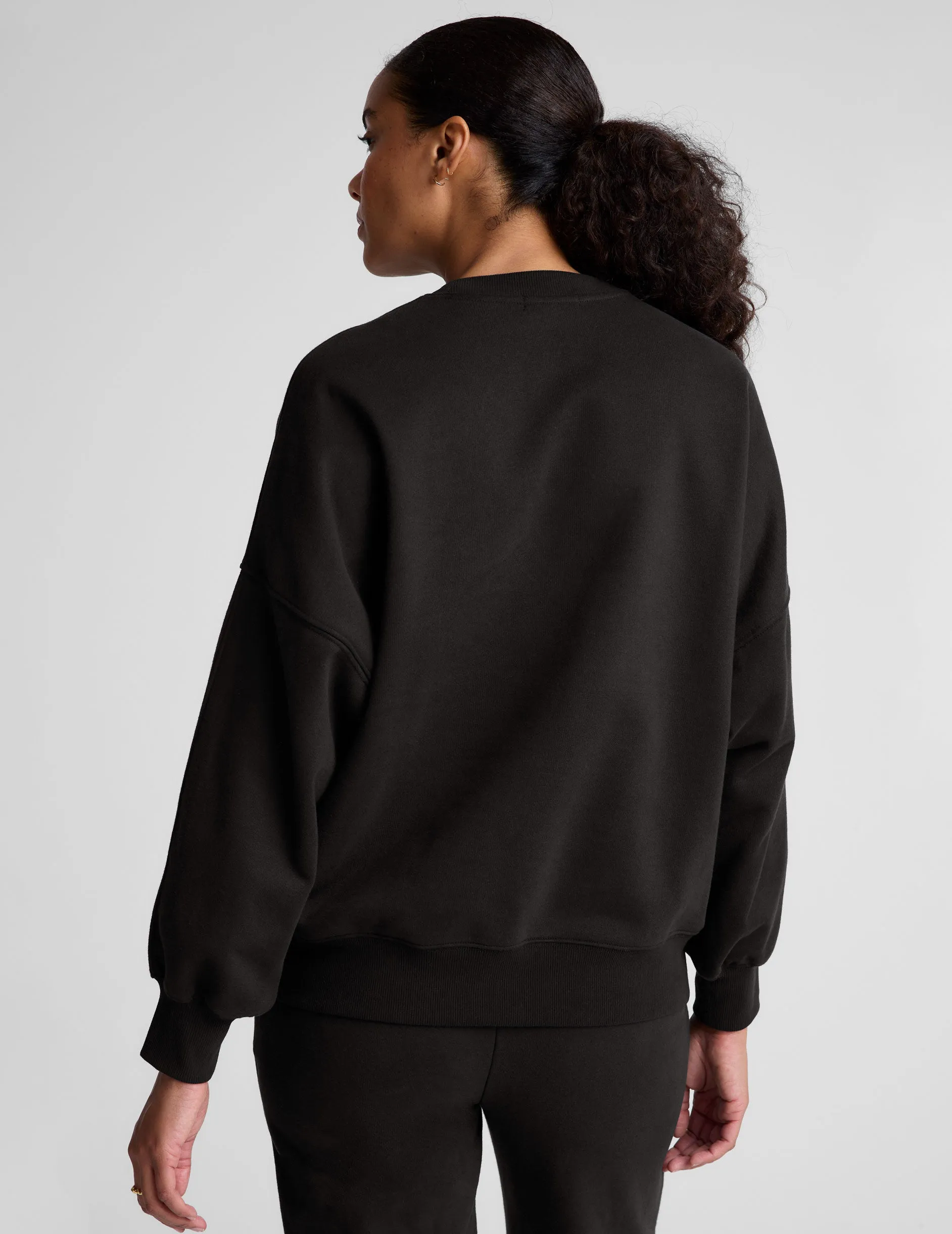LuxeFleece Oversized Sweatshirt Relaxed Clothing Branded Look