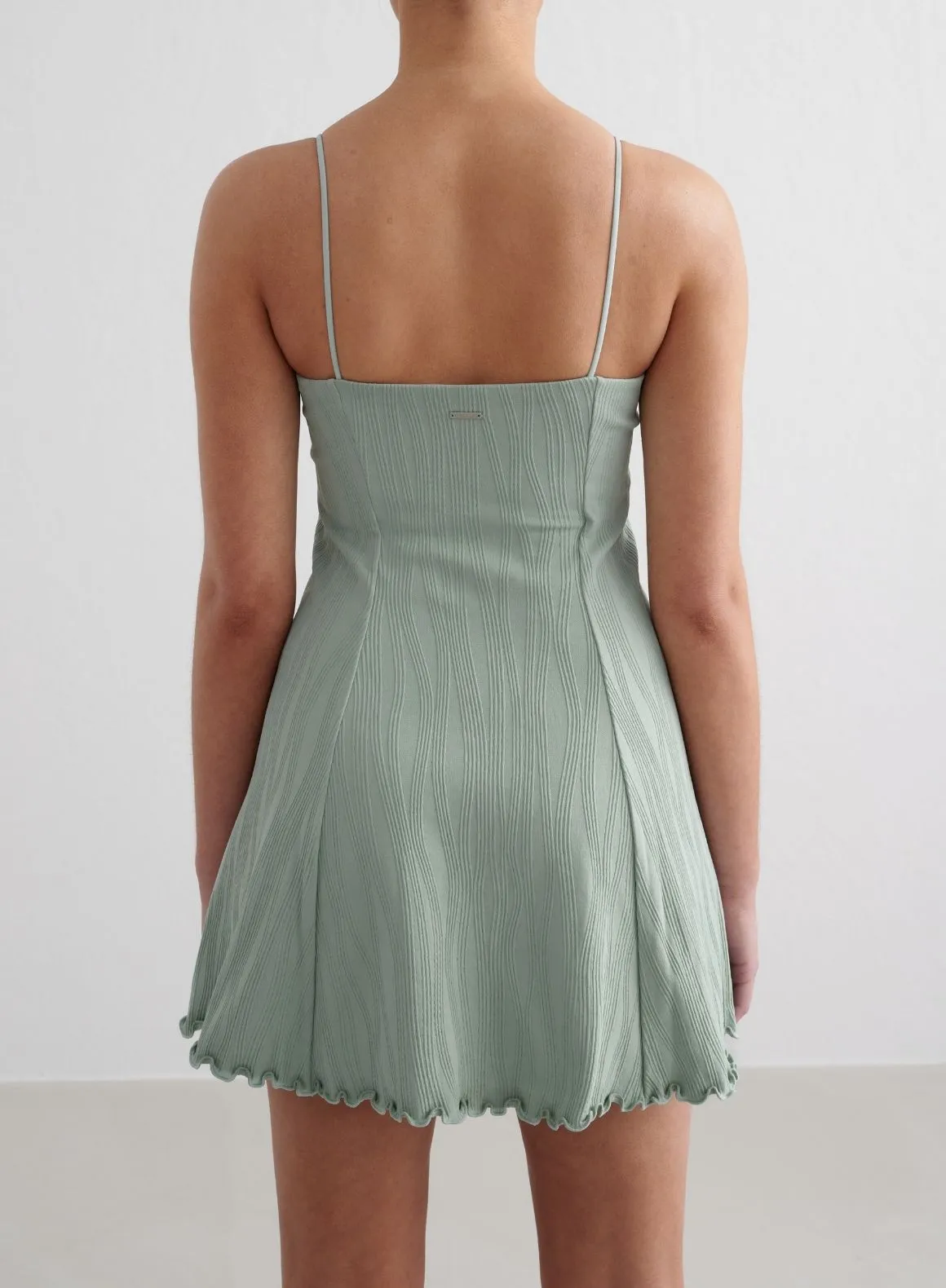 Foldable Packability Aqua Tulip Dress