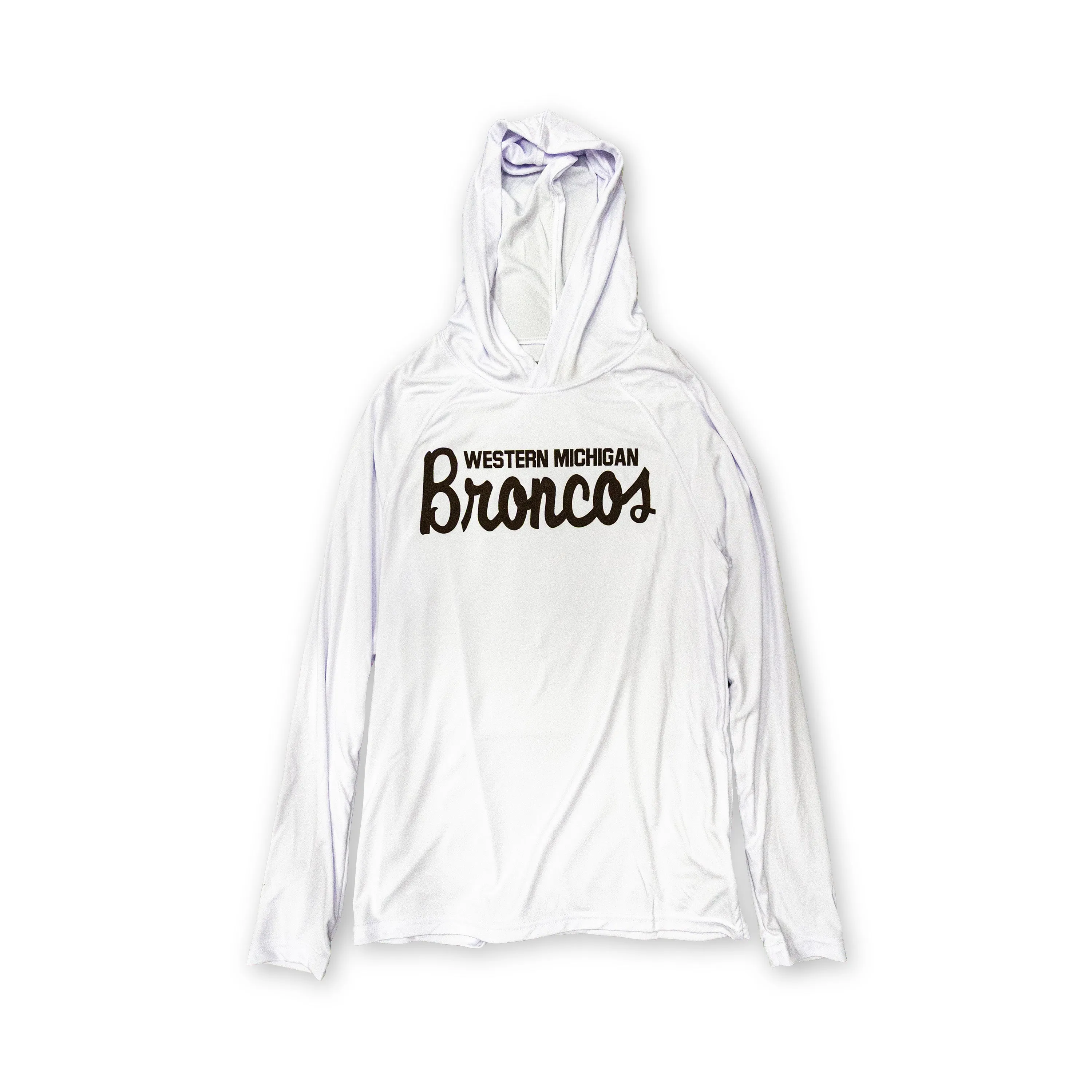 Athleisure Wear Western Michigan Script Broncos Cooling Performance Hoodie