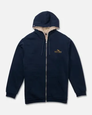 product concert wearability Coastal Sherpa Fleece Hoodie - Midnight Navy