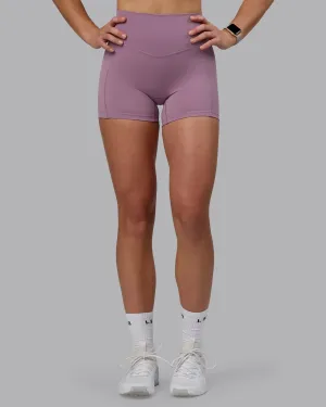relaxed shape Outdoor Ready Blaze Ultra High-Rise 4" Short - Grape
