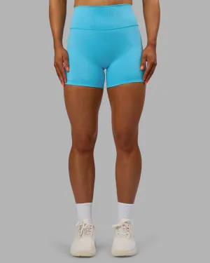 Fusion Ultra High-Rise 4" Short - Blue Atoll Run Ready