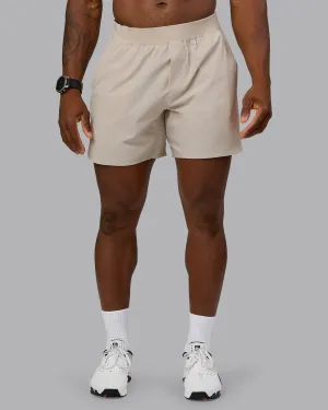 Lift 6" Short - Shale Beige Moisture Wicking Material Breathable Comfort