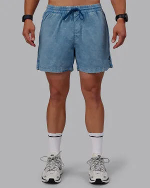 campers Fitness Ready Washed Daily 5" Short - Elemental Blue
