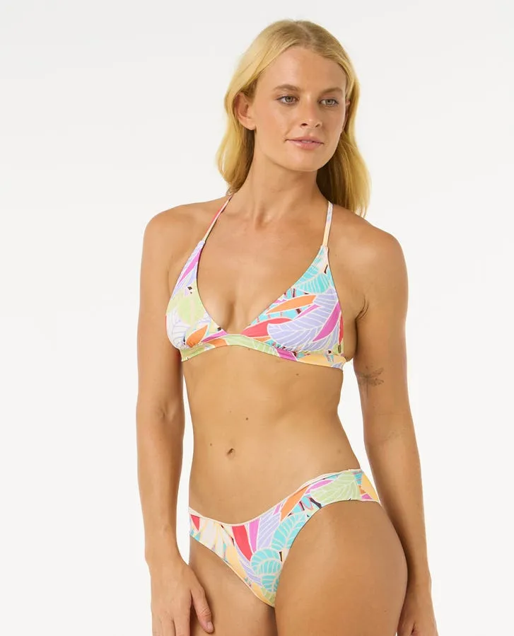 Universal Sizing System Rip Curl Cala Vadella X Back Tri Top-Multico