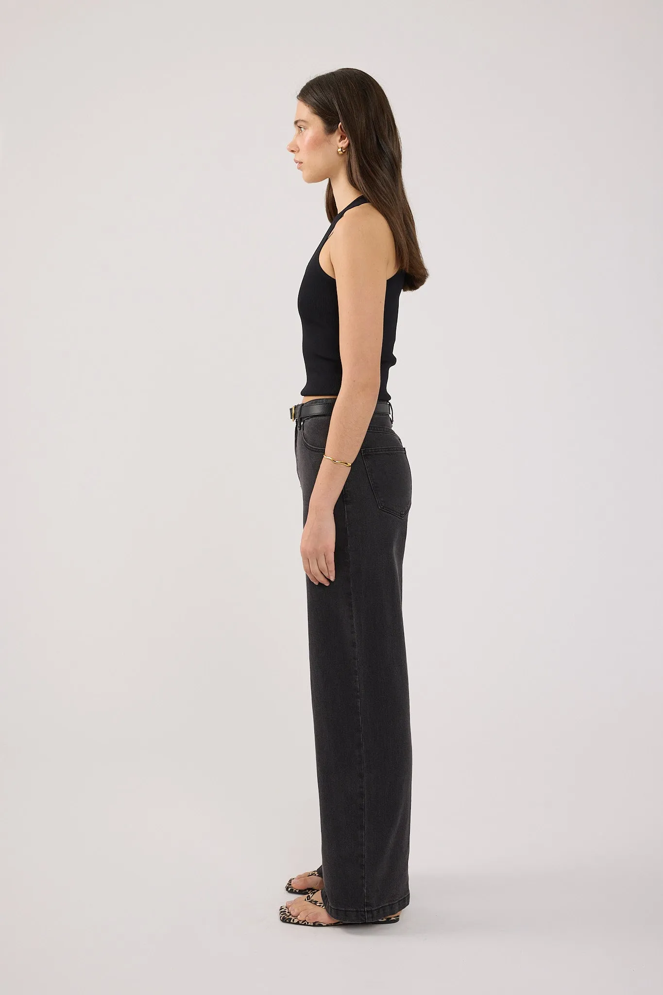 Simple Touch Youth Style Weekend Style Rainy Day Abrand A 94 High and Wide Sophie Washed Black