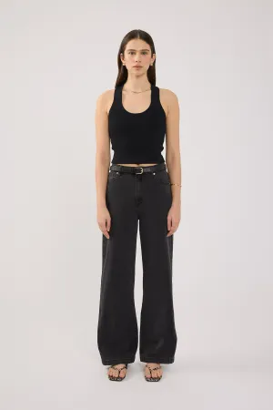 Abrand A 94 High and Wide Sophie Washed Black Water Efficient Wash Process Relaxed Basics