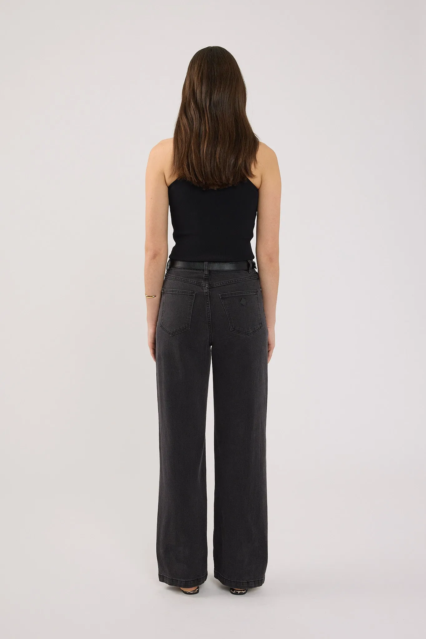 Relaxed Taper Abrand A 94 High and Wide Sophie Washed Black