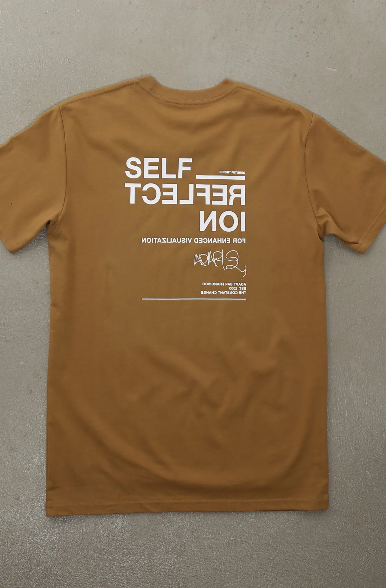 Comfortable Fit Wear Daily Style Self Reflect (Men's Camel A1 Tee)