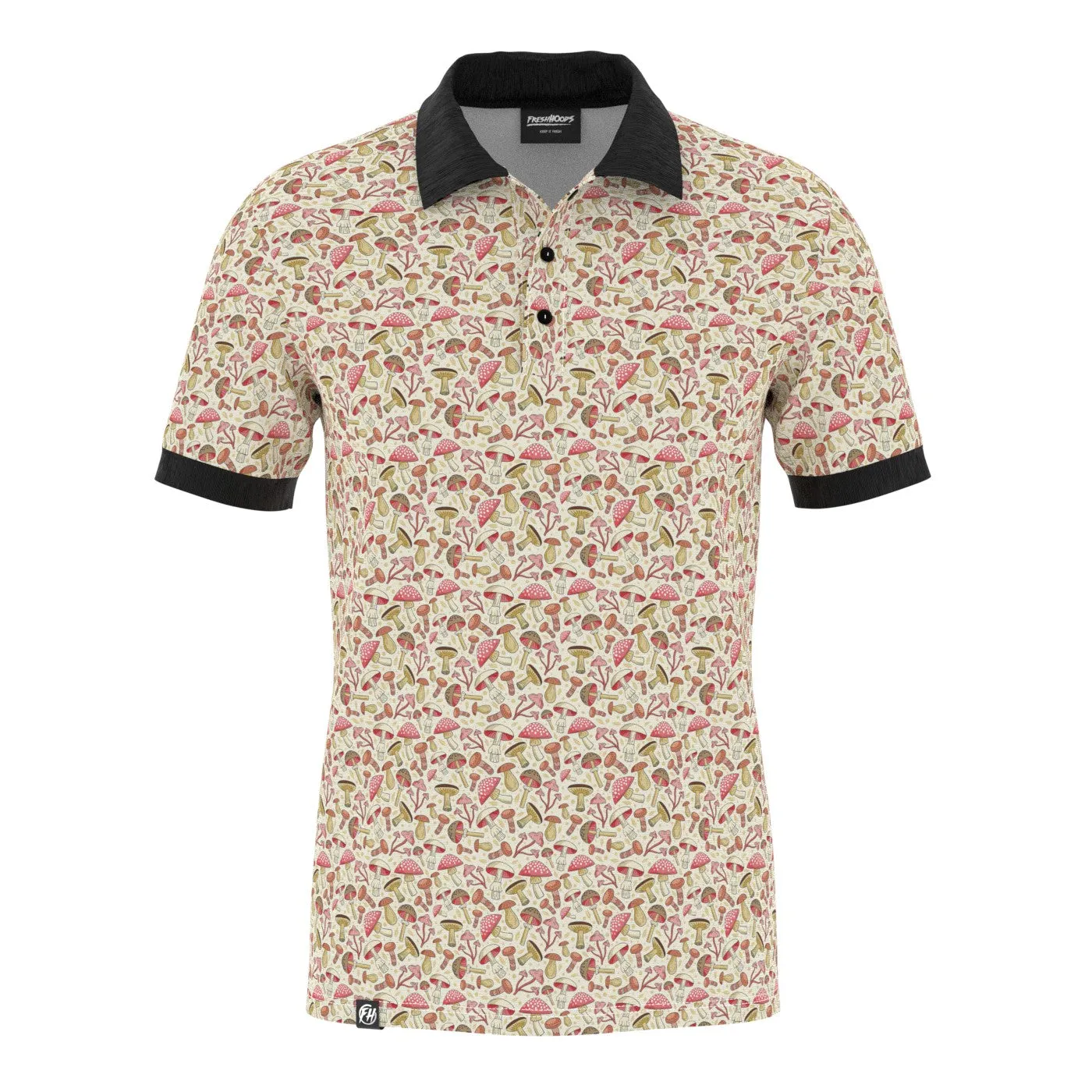 Mushroom Polo Shirt Casual Fit