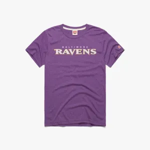 Baltimore Ravens Wordmark '99 T-Shirt ReinforcedNeckline Unisex Core