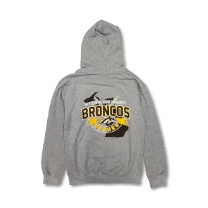 brooch accents hat accents Broncos Hockey Hoodie