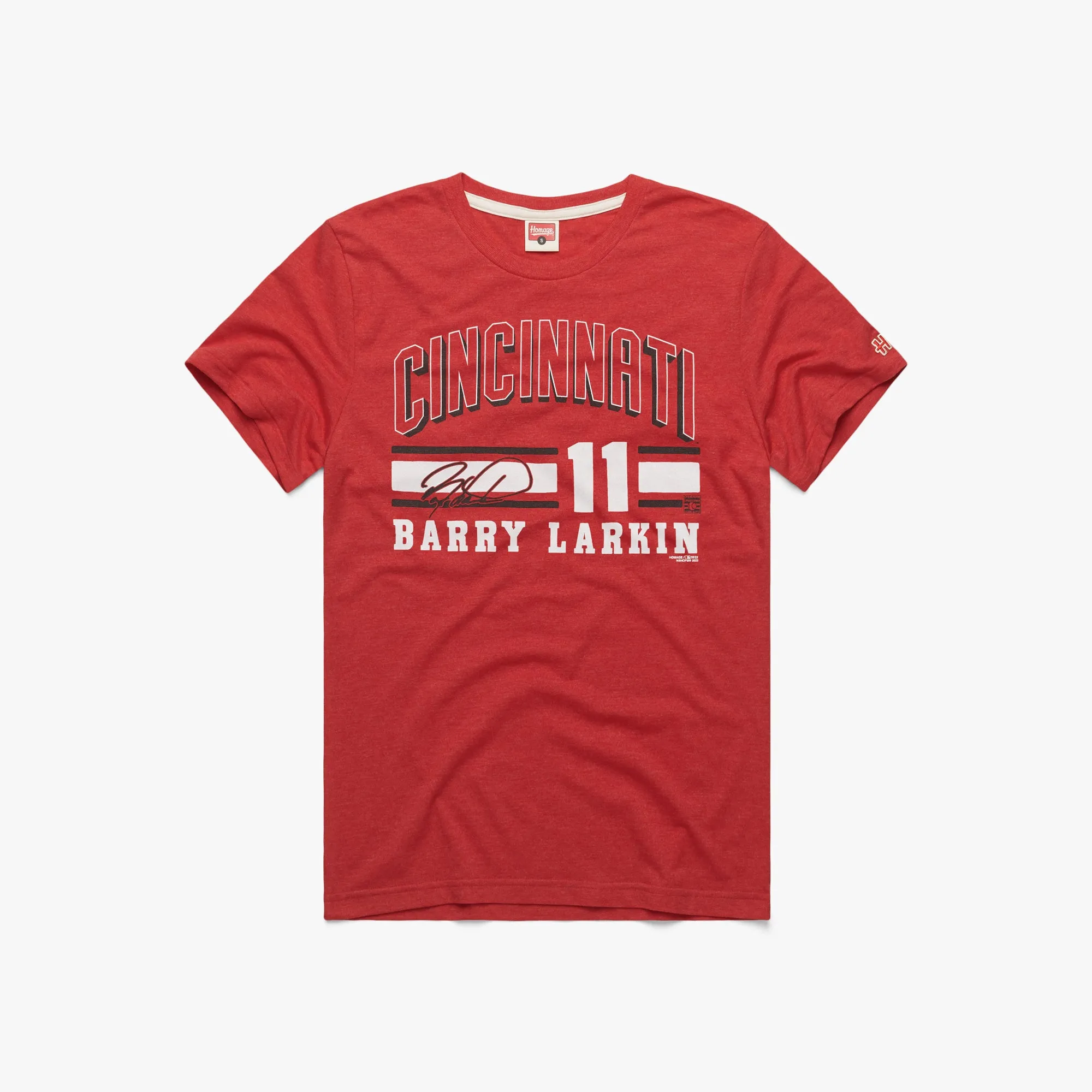 Reds Barry Larkin Signature Jersey Perfect Fit Wear
