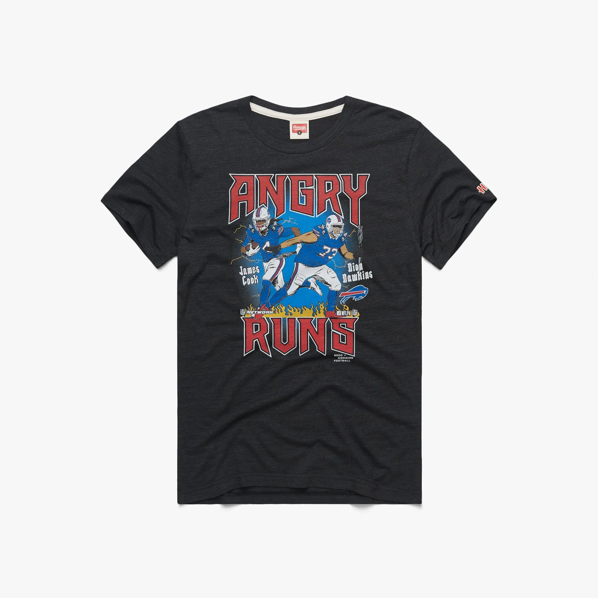 Angry Runs Bills Cook And Dawkins Bold Design