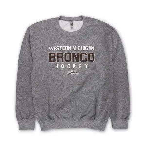 Bronco Hockey Crewneck Timeless Minimal single layer
